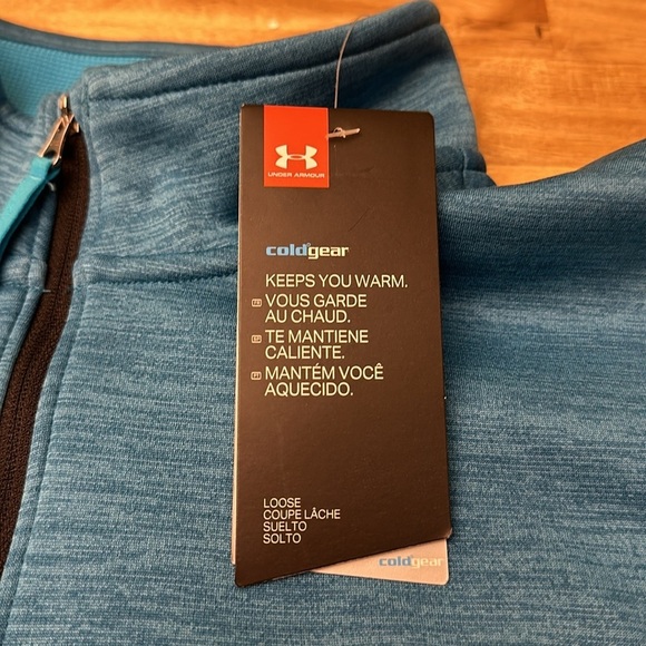 UNDER ARMOUR  ⭐️mens coldgear 1/4zip sweatshirt fleece - Picture 5 of 7